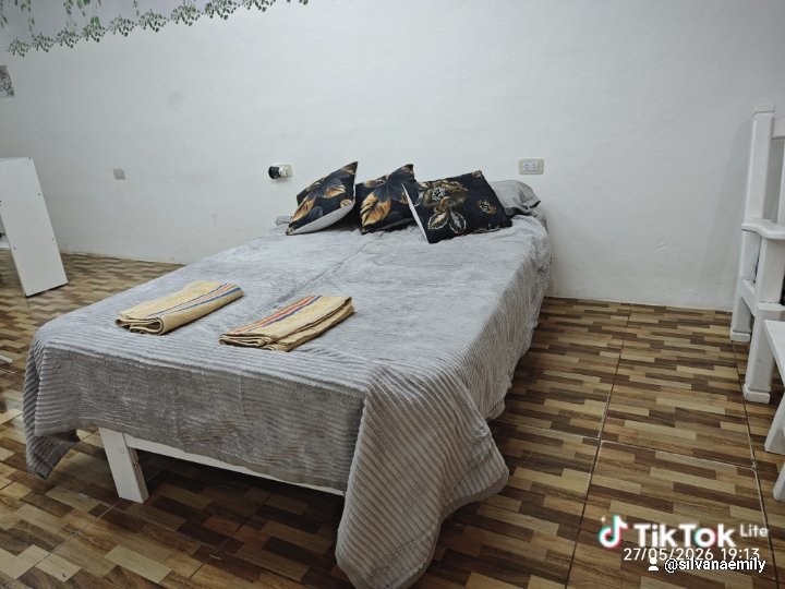Dormitorio confortable del monoambiente Hospedaje Luis Palacio